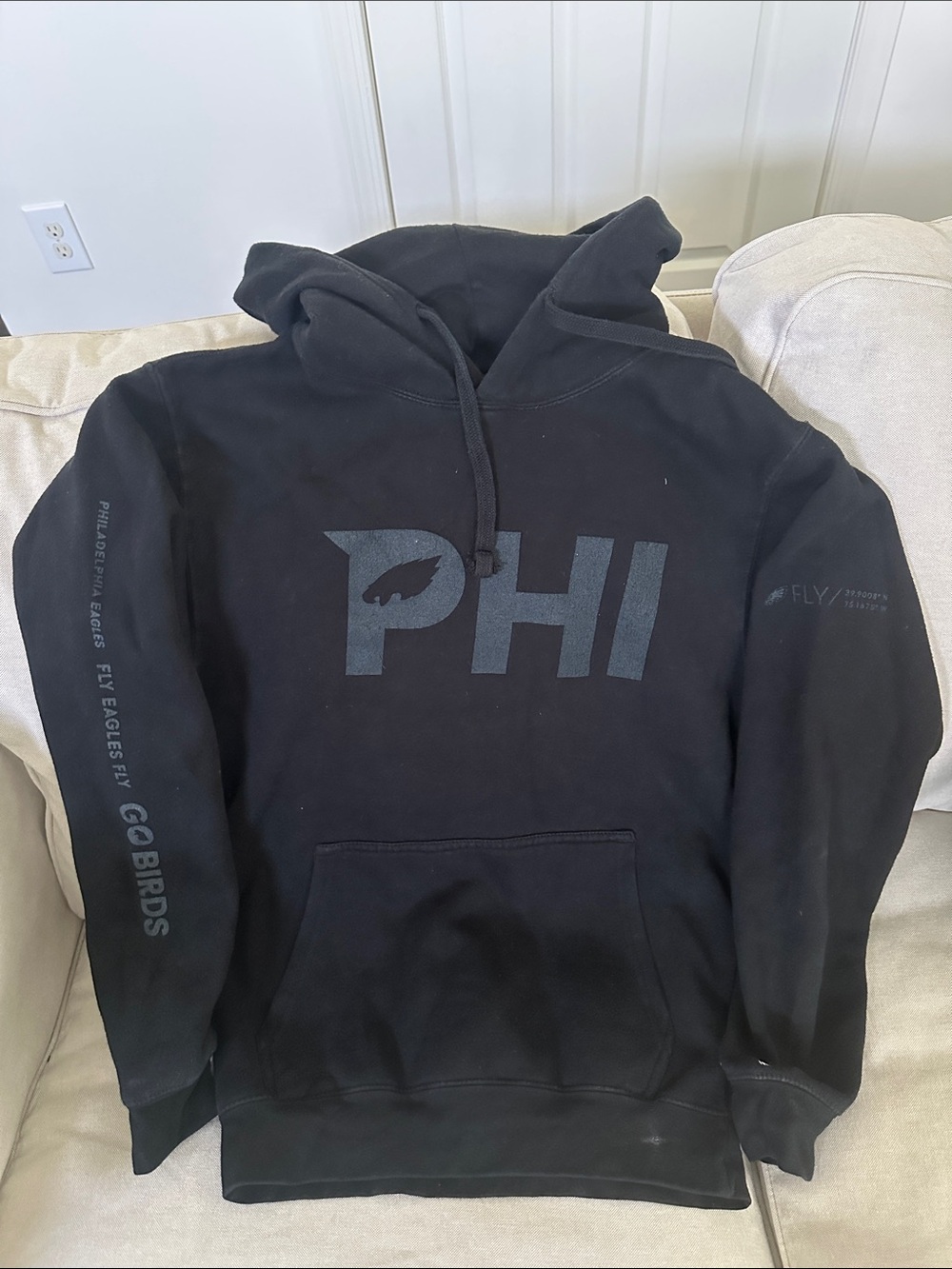 Philadelphia Eagles Black Hoodie Sweatshirt